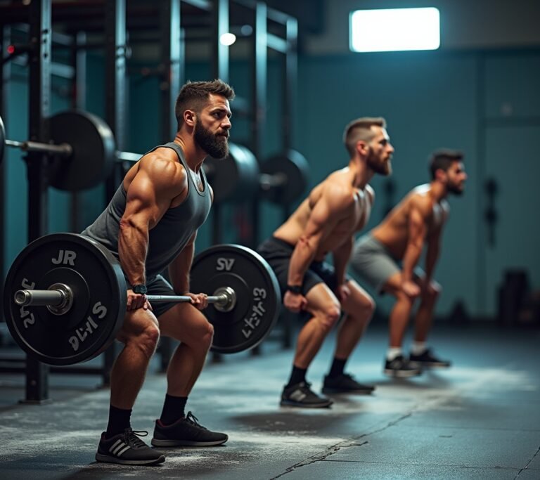 Front squat in rack position