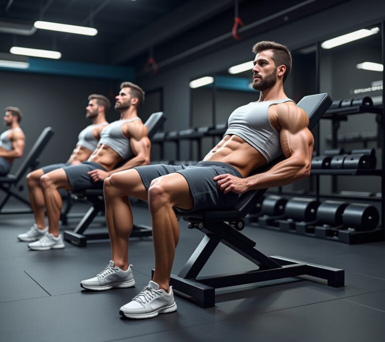 Flat bench press with spotter